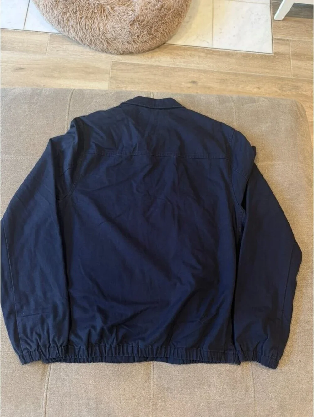 J.Crew Harrington Jacket Mens S Navy Blue Cotton Full Zip NWT
